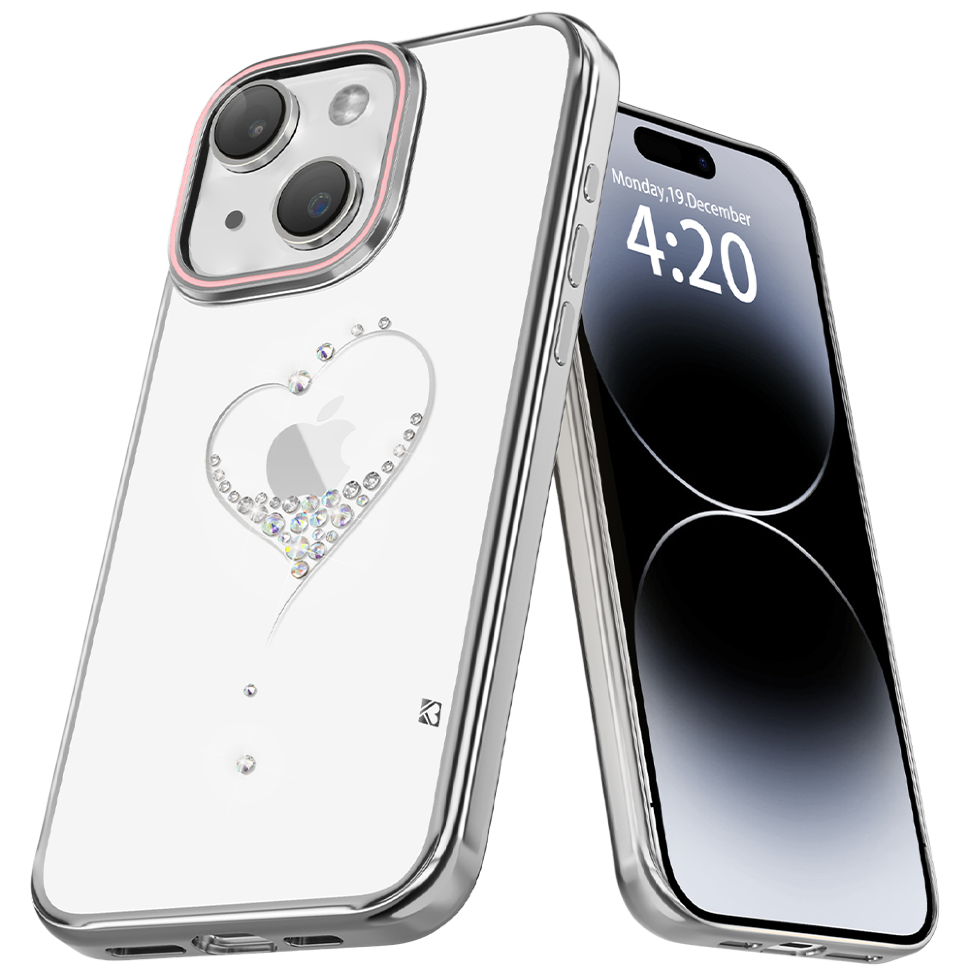 Чехол PQY Wish для iPhone 15 Серебро 