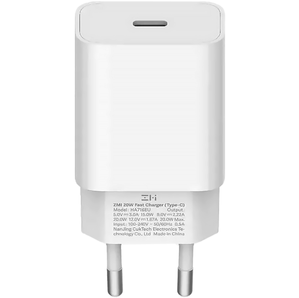 Сетевой адаптер ZMI 20W Fast Charger Белый 