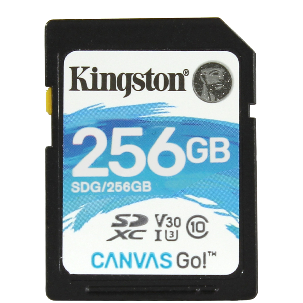 Карта памяти Kingston SDXC 256Gb V30 UHS-I U3 