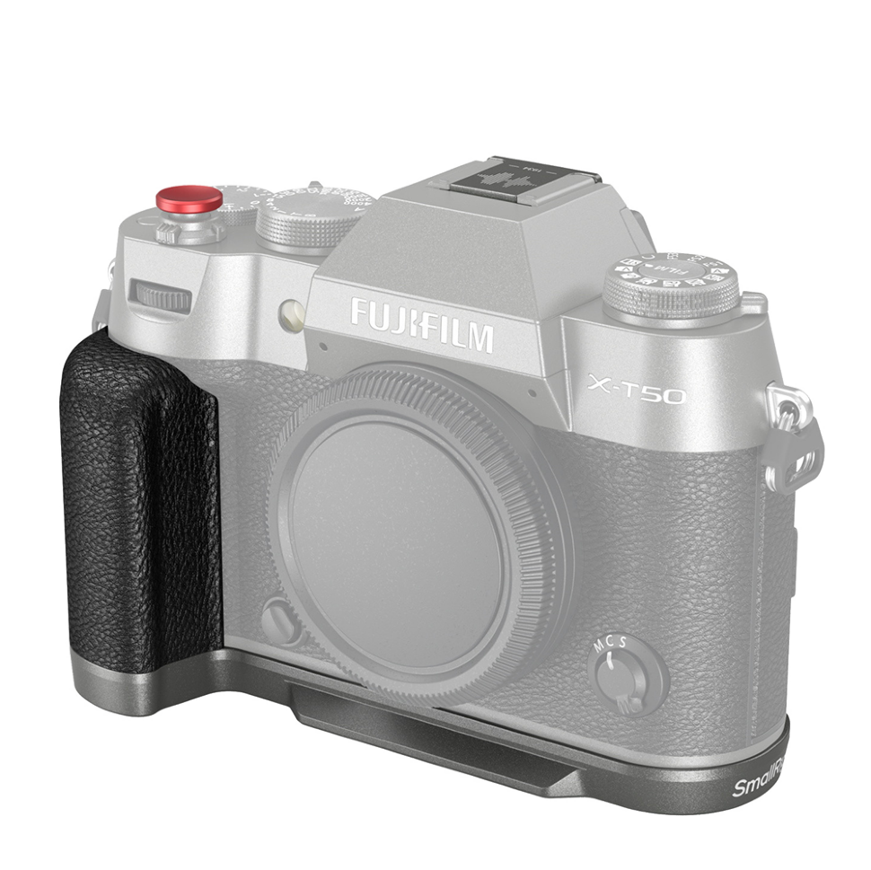 Площадка с рукояткой SmallRig Silicone для Fujifilm X-T50 Тёмное серебро preOrder=09.08.2025