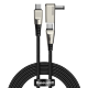 Кабель Baseus Flash One-for-two Type-C - Type-C+ Round DC 100W 2м Черный - Изображение 143559