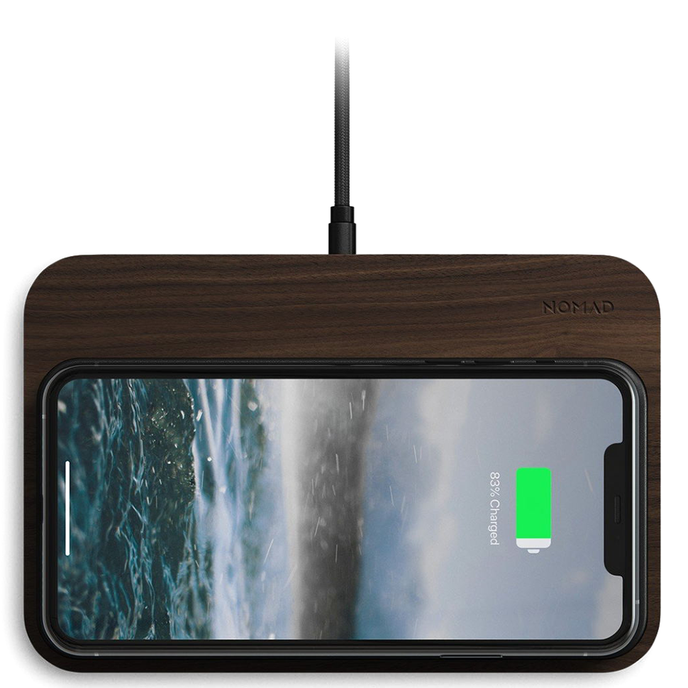 Хаб с беспроводной зарядкой Nomad Base Station Дерево 