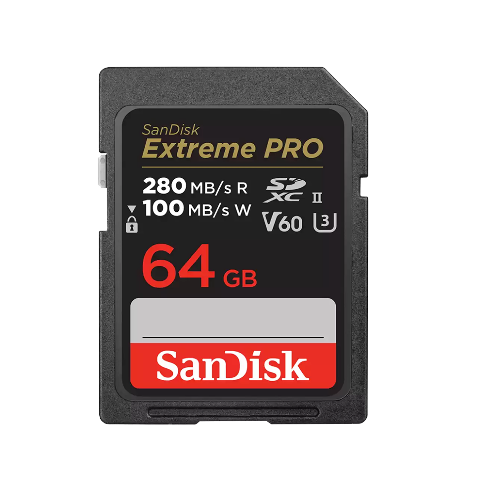 Карта памяти SanDisk Extreme PRO 64Gb SDXC UHS-II V60 