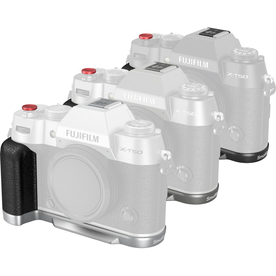 

Площадка с рукояткой SmallRig Silicone для Fujifilm X-T50 Серебро 4713B