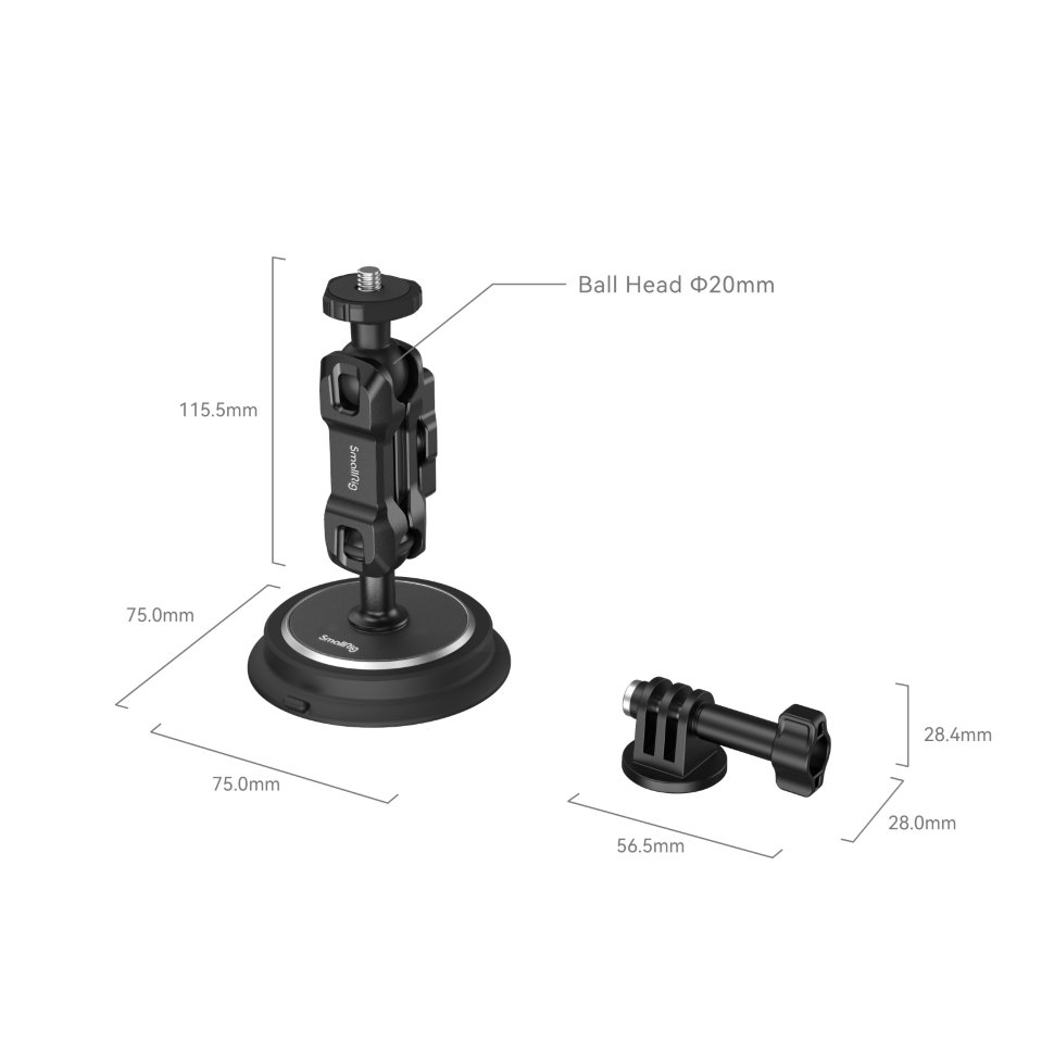 

Magic arm с магнитной присоской SmallRig 4466 One Suction Cup для экшн-камеры