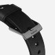 Ремешок кожаный Nomad Modern для Apple Watch 42/44 мм Чёрный с серебряной фурнитурой - Изображение 101619