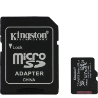 Артикул: 21137. Карта памяти Kingston microSDXC 128Gb A1 V10 UHS-IU3 + SD адаптер