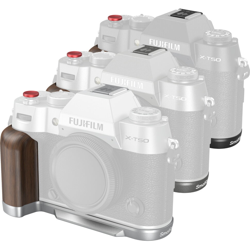 

Площадка с рукояткой SmallRig Wooden для Fujifilm X-T50 Серебро 4735
