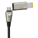 Кабель Baseus Flash One-for-twoType-C - Type-C+Square DC 100W 2м Черный - Изображение 143585