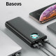 Внешний аккумулятор Baseus Mulight QC3.0 + PD3.0 20000mAh Черный - Изображение 86138