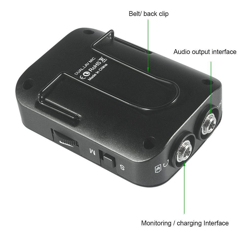 Микрофон петличный двойной CoMica DUALLAV CVM-D03