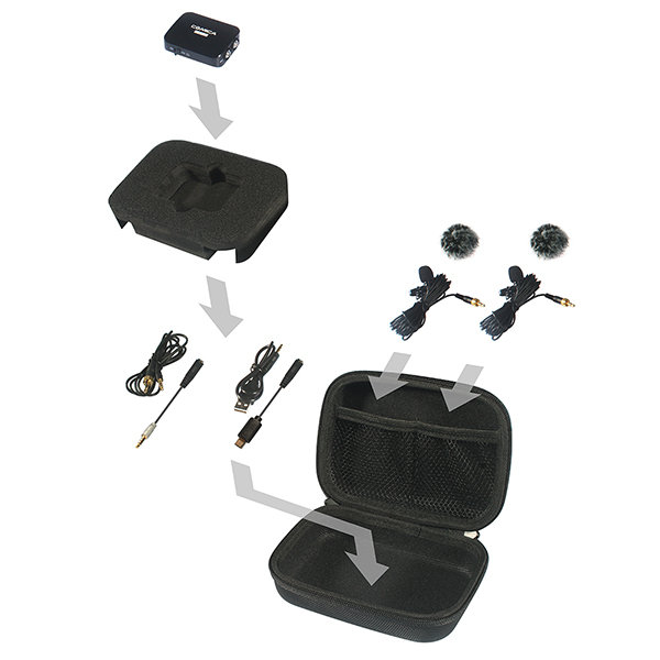 Микрофон петличный двойной CoMica DUALLAV CVM-D03