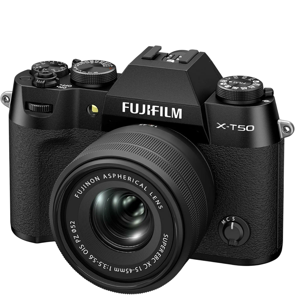 Беззеркальная камера Fujifilm X-T50 Kit Чёрная (XC 15-45mm f/3.5-5.6 OIS PZ) 