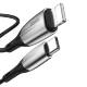 Кабель Baseus Horizontal Data Cable Type-C - Lightning PD 18W 1м Чёрный - Изображение 117682