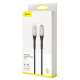 Кабель Baseus Horizontal Data Cable Type-C - Lightning PD 18W 1м Чёрный - Изображение 117684