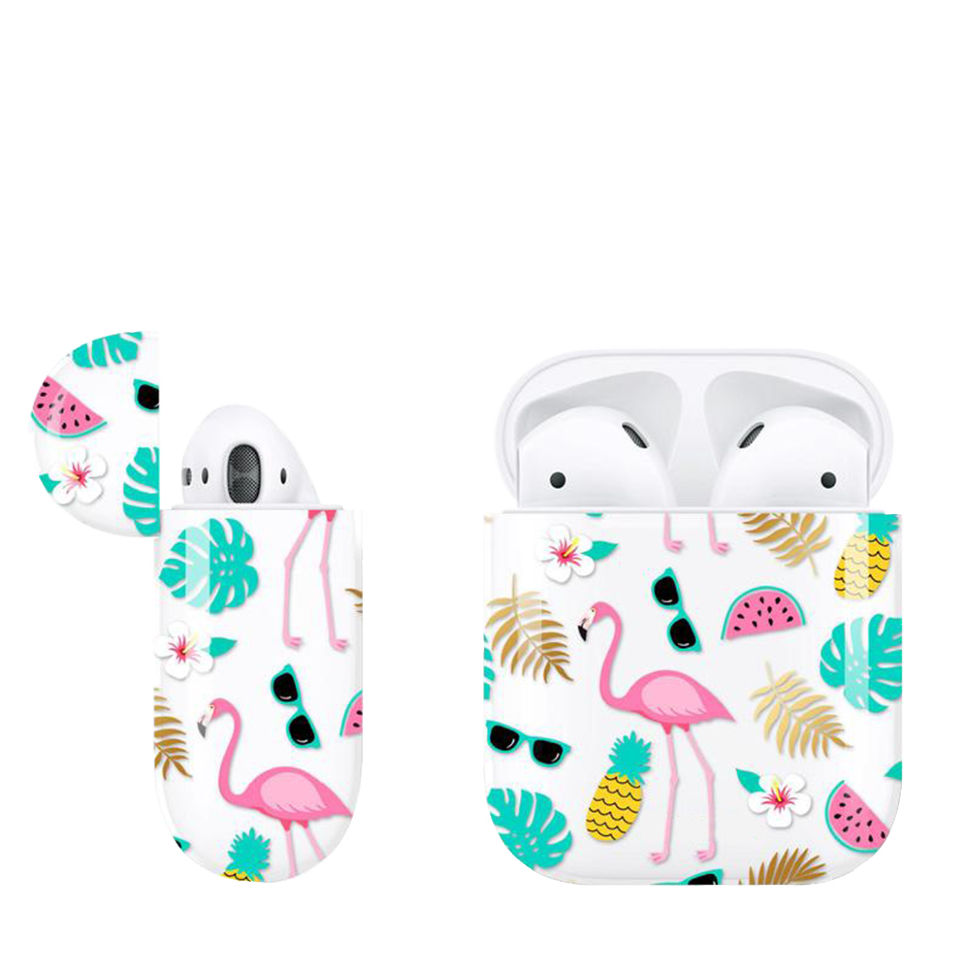 Чехол PQY для Apple Airpods Flamingo 