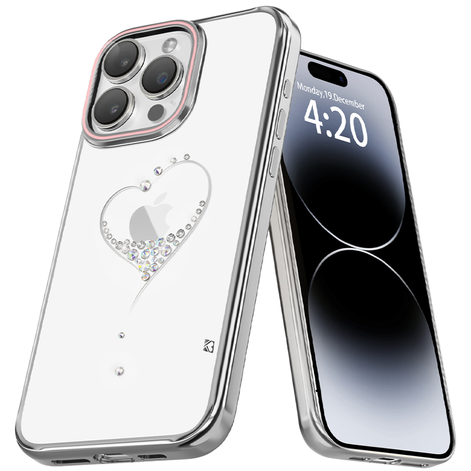 Чехол PQY Wish для iPhone 15 Pro Серебро 