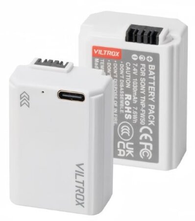 

Аккумулятор Viltrox NP-FW50 Type-C TNP-FW50