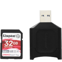 Артикул: 21138. Карта памяти Kingston SDHC 32Gb V90 UHS-II U3 + Card Reader