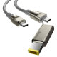 Кабель Baseus Flash One-for-two Type-C - C+DC 100W 2м Серый - Изображение 143572