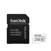 Артикул: 73538. Карта памяти SanDisk High Endurance 256Gb microSDXC UHS-I V30 (U3) + SD adapter