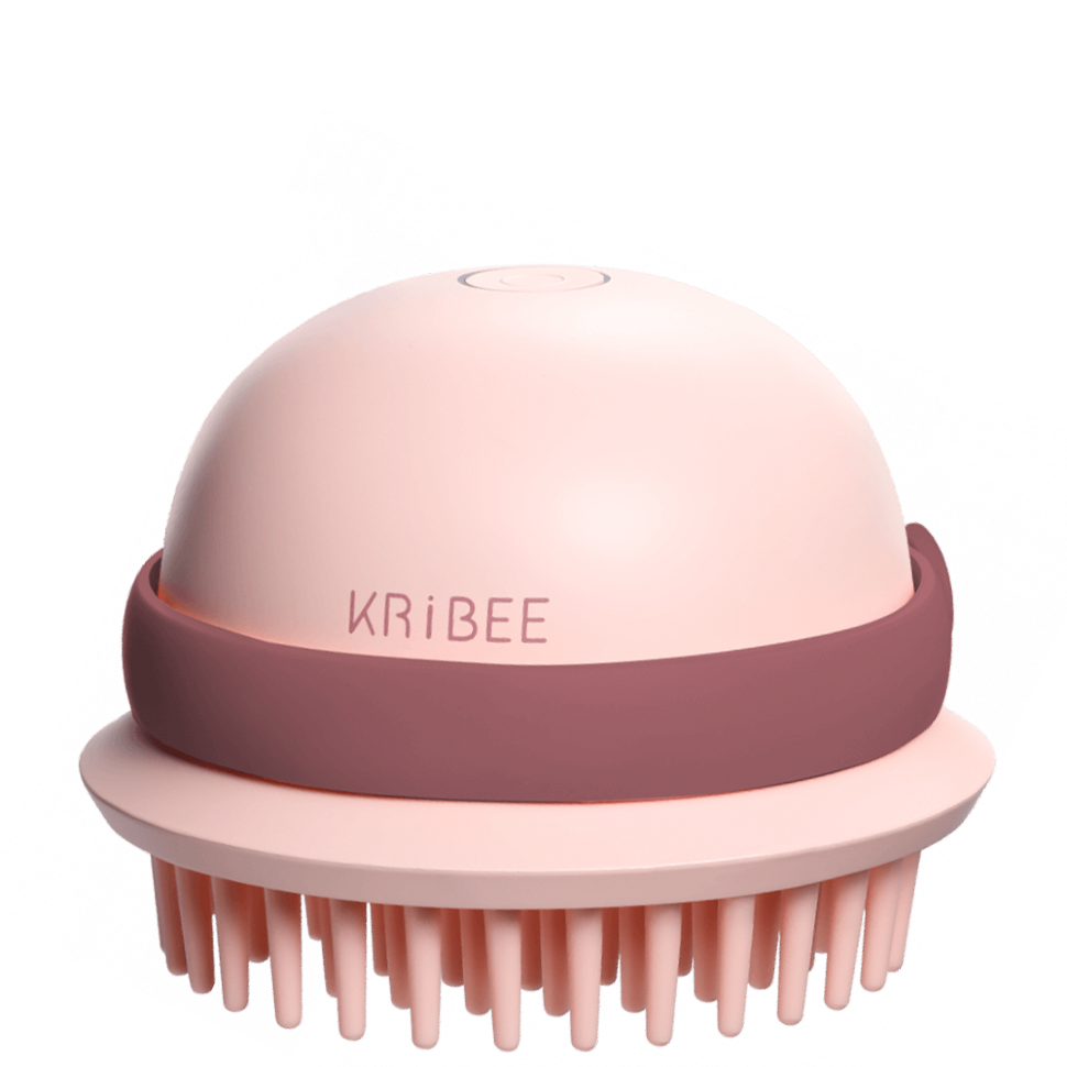 Расчёска массажная KRiBEE Electric Massage Comb Розовая 
