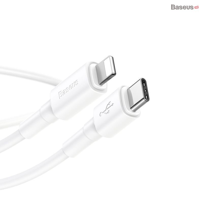

Кабель Baseus Mini Type-C/Lightning PD 18W 1m Белый CATLSW-02