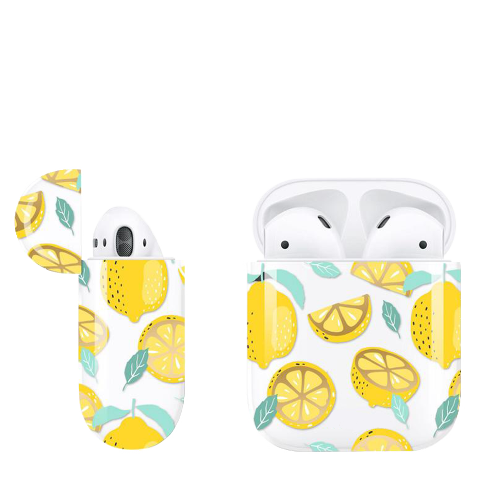 Чехол PQY для Apple Airpods  Lemon 