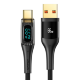 Кабель USAMS US-SJ592 Shadow USB - Type-C 6A 66W 1.2м Чёрный - Изображение 207882