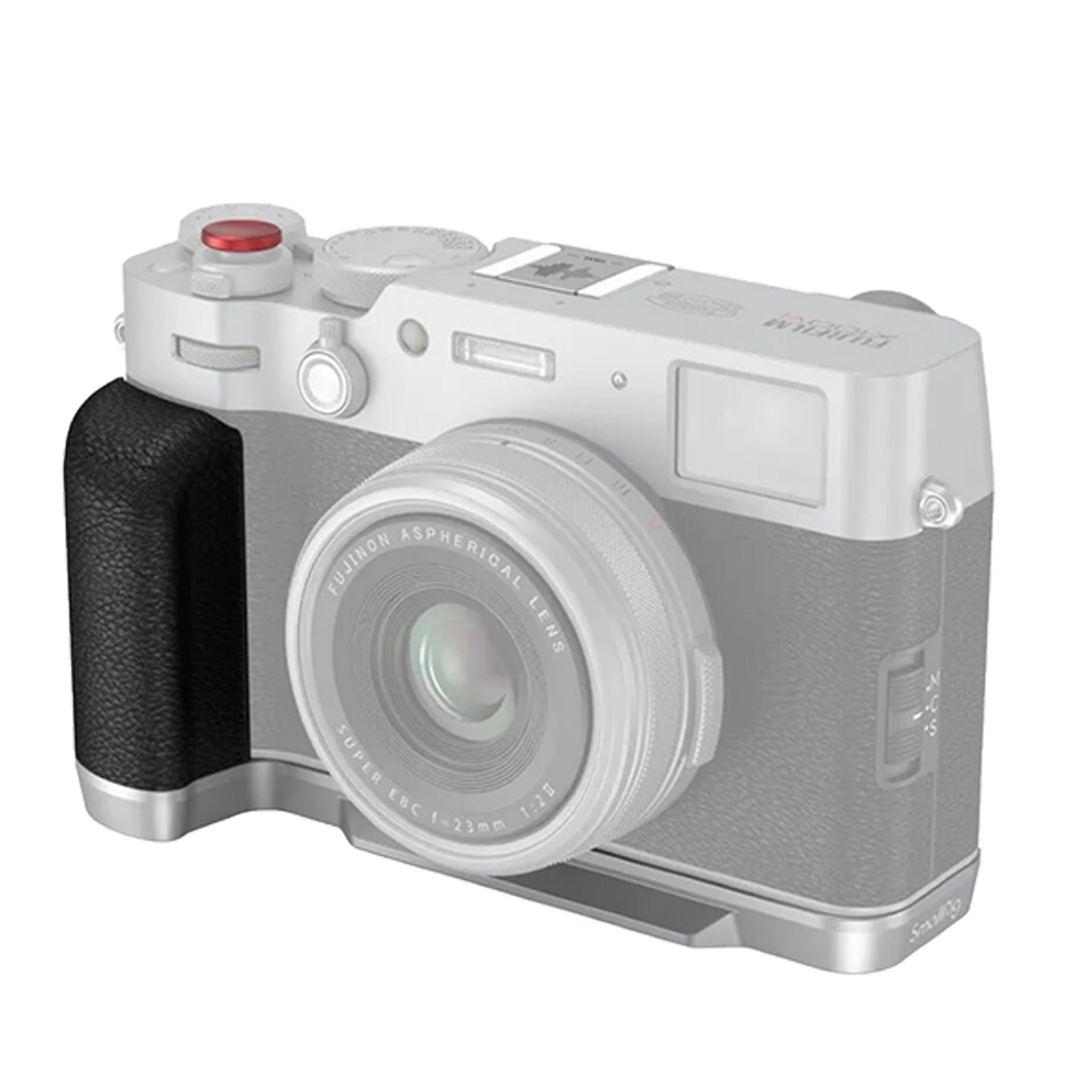 Площадка с рукояткой SmallRig Silicone для Fujifilm X100VI / X100V Серебро 