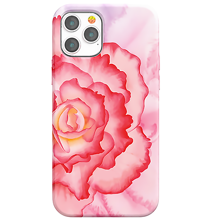 Чехол PQY Peony для iPhone 12/12 Pro Красный 