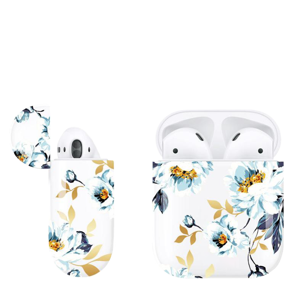 Чехол PQY для Apple Airpods  White peony 