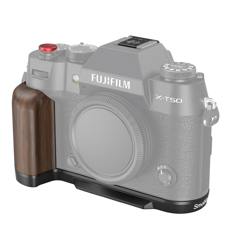 Площадка с рукояткой SmallRig Wooden для Fujifilm X-T50 Чёрная 
