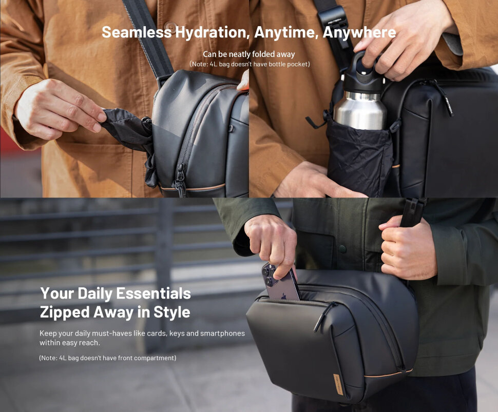 

Сумка PGYTECH OneGo Solo V2 4L Чёрная P-CB-150