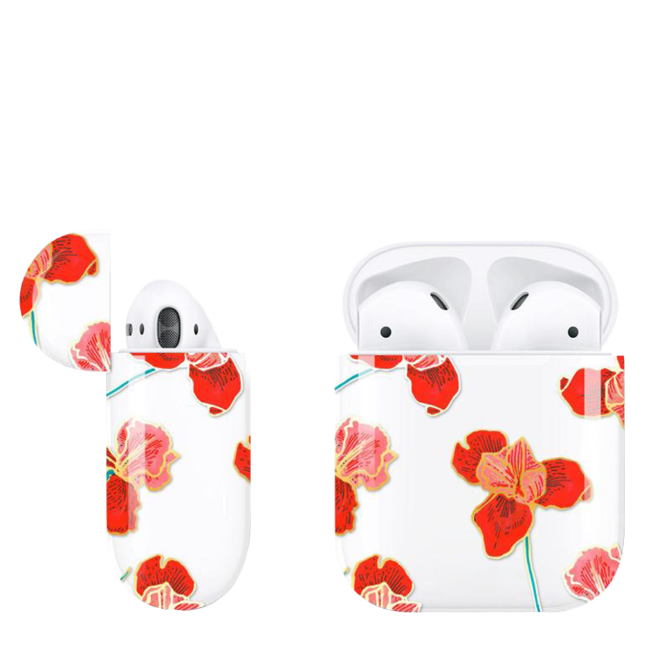 Чехол PQY для Apple Airpods Peony 