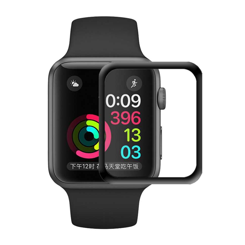 Стекло Polo Kato для Apple Watch 40мм Чёрное 