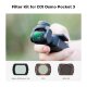 Комплект светофильтров K&F Concept CPL + Black Mist 1/4 + ND2-32 для DJI Osmo Pocket 3/4 (3шт) - Изображение 297446