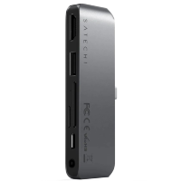 Артикул: 28441. Хаб Satechi USB-C Mobile PRO Hub SD Серый