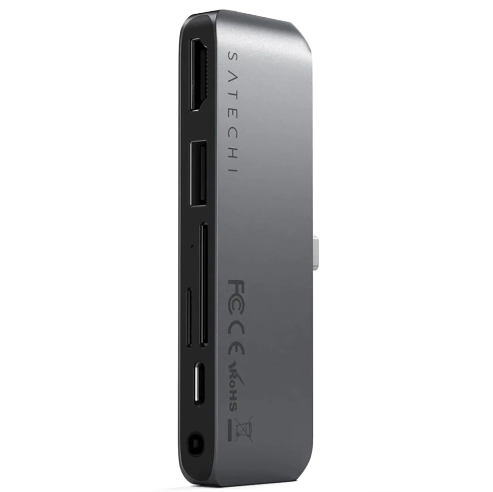Хаб Satechi USB-C Mobile PRO Hub SD Серый 