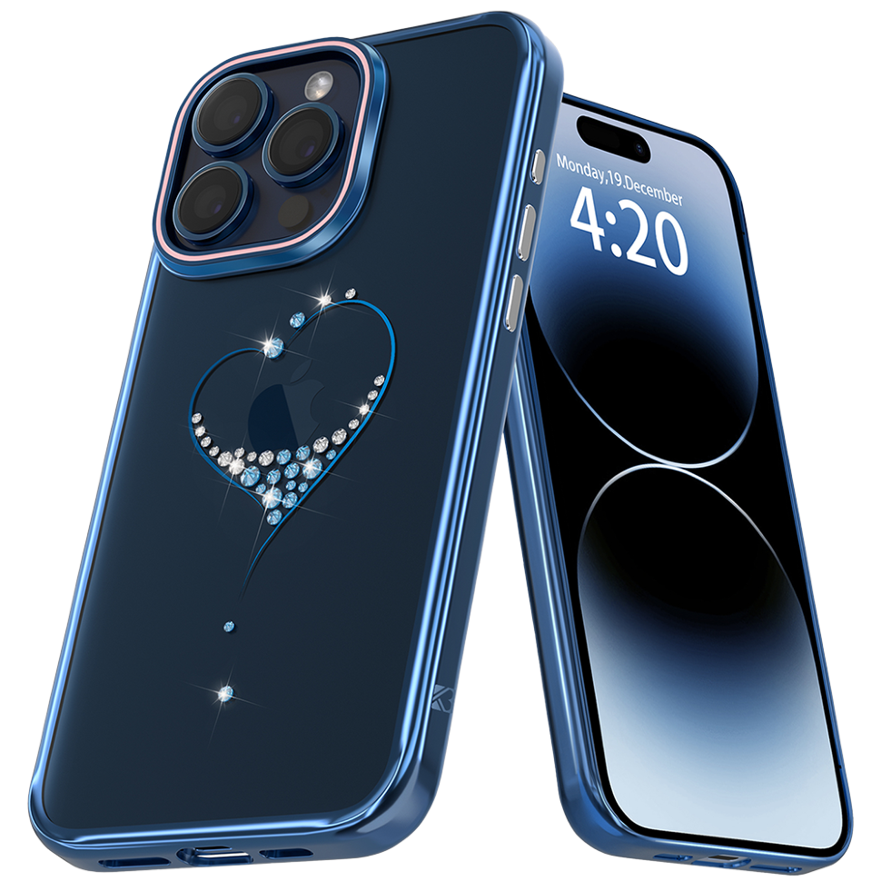 Чехол PQY Wish для iPhone 15 Pro Max Синий 