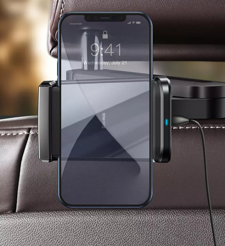 Автодержатель с беспроводной зарядкой Baseus Черный WXHZ-01 1590₽