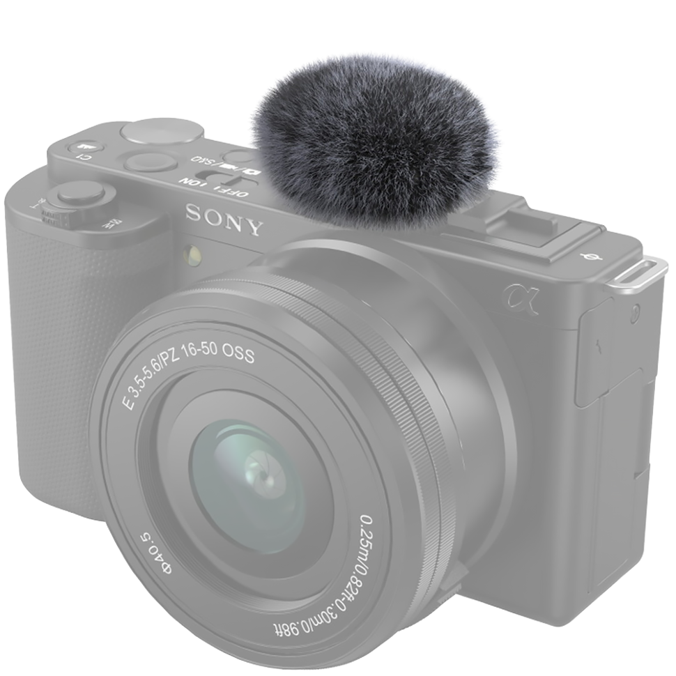 Ветрозащита ворсовая SmallRig 3529 для Sony ZV-E10, ZV-1 Серая 