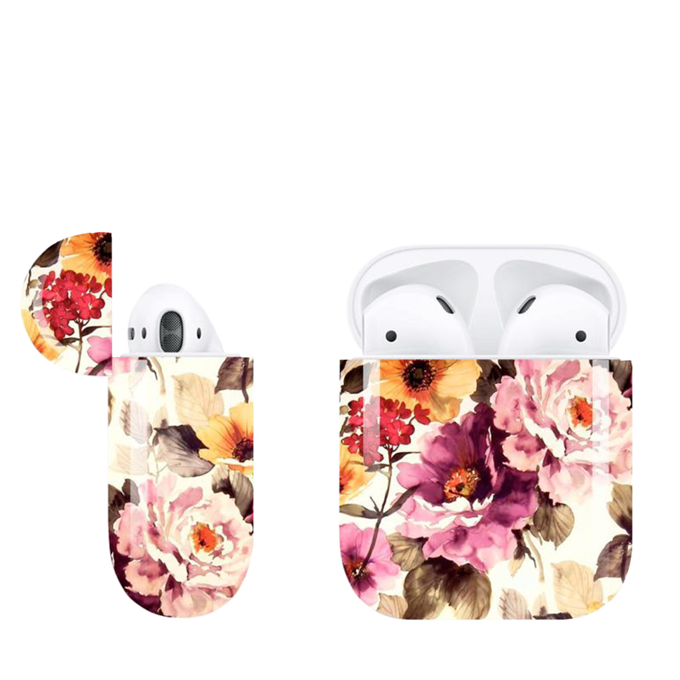 Чехол PQY для Apple Airpods Vintage flower 
