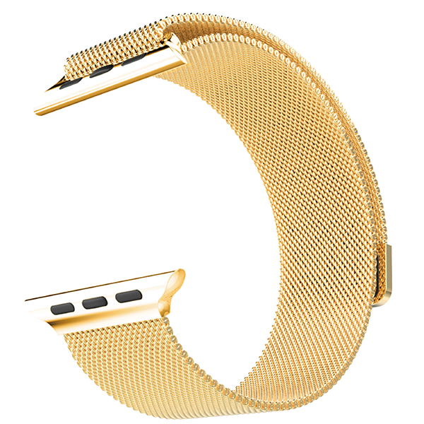 Браслет сетчатый миланский Milanese для Apple Watch 38/40 мм Золото 