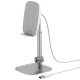 Беспроводная зарядка Baseus Literary Youth Desktop Bracket Серебро - Изображение 149829
