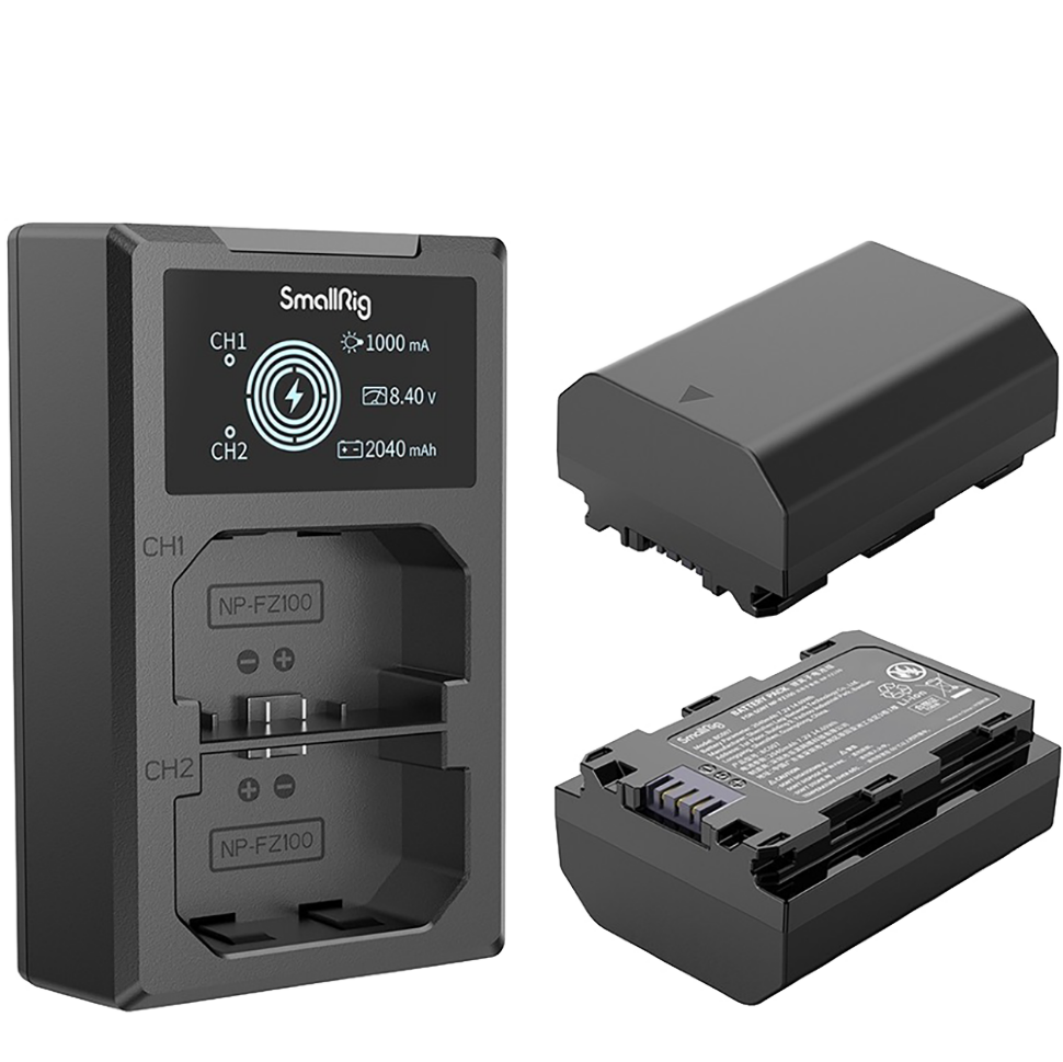 2 аккумулятора NP-FZ100 + зарядное устройство SmallRig 3824B (Уцененный кат.А) 