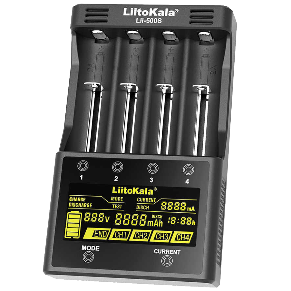 Зарядное устройство LiitoKala Lii-500S LCD Чёрное 
