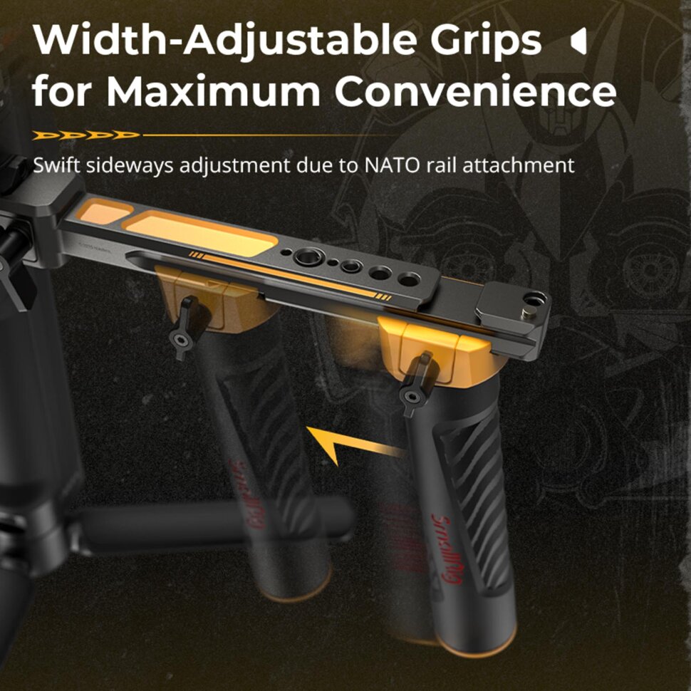

Двуручный хват SmallRig 5526 Dual Handgrip для DJI RS2/RSC2/RS3/RS3Pro/RS4/RS4Pro "BumbleBee Edition"
