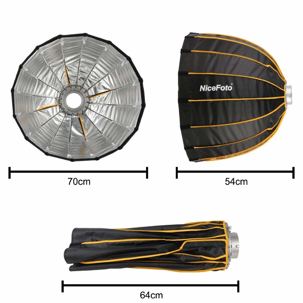 Софтбокс NiceFoto Professional LED-90cm с сотами 6120115