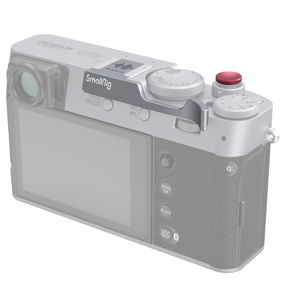Упор для большого пальца SmallRig 4566 Thumb Grip для Fujifilm X100VI / X100V Серебро preOrder=09.08.2025